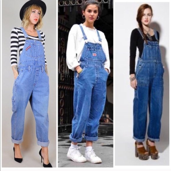 bill blass Denim - BILL BLASS Medium Vintage Blue Denim Jean Overalls